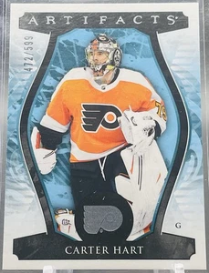 2023 Upper Deck - Artifacts #138 Carter Hart /599 - Picture 1 of 3
