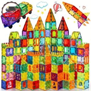 Magnetic Tiles for Kids Ages 3-5 4-8 Magnet Toys for 3 4 5 6 7 8+ Year Old Boys - Picture 1 of 16