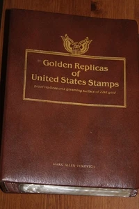 Golden Replicas of United States Stamps 22kt Gold Surface 1995-1998 (46 Stamps) - Picture 1 of 3