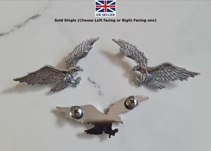 Flying Eagle Chrome Bolt-On.Badge-Motorcycle-Curiser- Bikes-Small- Sold 1 Eagle - Picture 1 of 8
