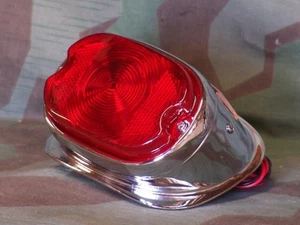 Panhead, Shovelhead, Sportster Chrome Taillight. 12 Volt, 55 - 72 - Picture 1 of 3