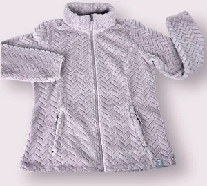 Free Country Women's Dusty Rose Pink Full Zip Fleece Jacket Sherpa Size M - Picture 1 of 16