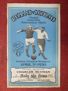 ENGLAND v SCOTLAND | 1929/1930 | INTERNATIONAL | 5 APR 1930 & NEWS CUTTINGS - Picture 1 of 12