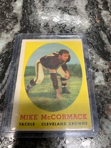 1958 Topps Football Karte #59 Mike McCORMACK BROWNS HOF - Bild 1 von 2