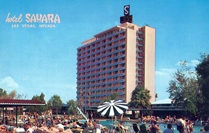 Las Vegas Nevada Hotel Sahara Schwimmbad Postkarte - Bild 1 von 2