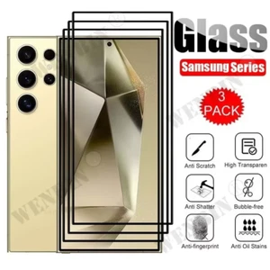 3 Pcs Tempered Glass for Galaxy S25 S24 S23 S22 Ultra plus FE A16 A35 A36 A55 A - Photo 1 sur 45