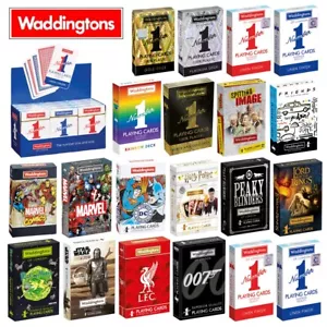 Waddingtons No.1 | Selection of Quality, Licensed Playing Cards Decks Poker - Picture 1 of 36