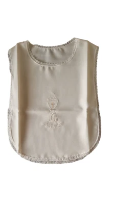 Camicina Battesimale Battesimo Da Neonato  Con Ricamo Al Centro 109 - Immagine 1 di 2