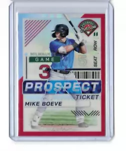 Boleto Mike Boeve 2024 Panini Prospect Edition rojo Prizm RC SP #69 064/199 - Imagen 1 de 1