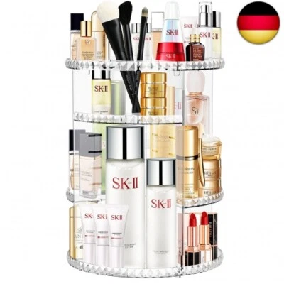 Withosent Make Up Organizer, 360° Drehbar Schminktisch Kosmetik, Parfüm A