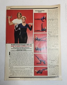 Arnold Schwarzenegger Body Shaping for Women Exeprt From Magazine 1979 - Picture 1 of 3