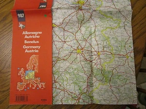 Michelin #987 Mapa de Alemania, Norte de Francia Austria, Norte de Europa - 1986 - Imagen 1 de 1