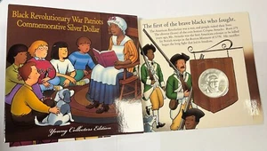 1998 Black Revolutionary War Patriots Commemorative Dollar Young Collector Set - Picture 1 of 8