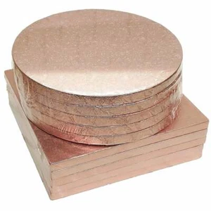 Roségold Kuchen Trommelbrett Runde/quadratische Bretter Einzel-/Packung - kostenloser Versand - Bild 1 von 5