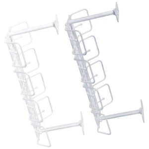 2 Pcs Wire Storage Rack Office Cord Organizer under Desk Cable Management - Afbeelding 1 van 12