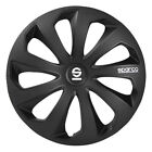 Hubcaps Wheel cover Sparco Sicily 16-Zoll Schwarz/Carbon Set