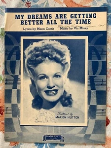 Spartiti Vintage 1944 "I miei sogni stanno migliorando tutto il tempo" Mizzy & Curtis - Foto 1 di 3