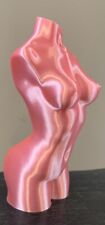 NEW Shiny Pink Female Torso Bust, 3D Printed, 5 inch Statue, USA Made