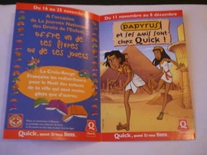 PUBLICITE PAPYRUS ET SES AMIS SONT CHEZ QUICK 1998 - Picture 1 of 2