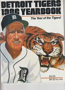 1986 Detroit Tigers Official Yearbook EXCELLENT Condition - Picture 1 of 1