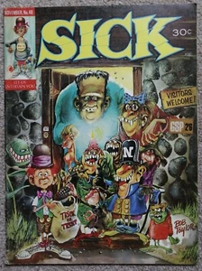 SICK MAGAZINE No.48 1966 Angelo Torres interior art Comics & Dick Van Dyke Show - Picture 1 of 1