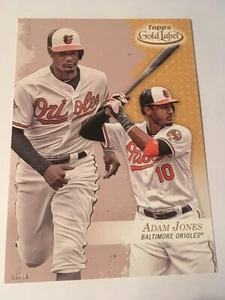 2017 Topps Gold Label 5x7 Adam Jones Orioles 42 #'d 03/10 Class 3 Gold - Picture 1 of 1