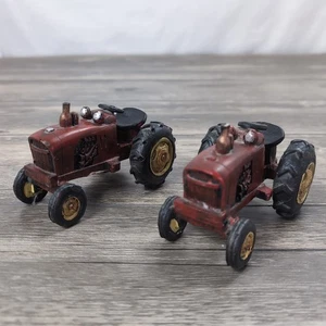 Case Farming Tractor Replica Tractor Figurines Set Of 2 Farm Country Decor 4" - Picture 1 of 11