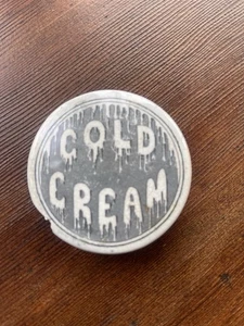 Antique Victorian Cold Cream Pot Lid c1900 Chemist Pharmacy Jar Top (Chip) - Picture 1 of 7