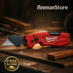 Milwaukee 48-22-1505 Fastback 6IN1 Folding Utility Knife Free Shipping - Picture 1 of 9