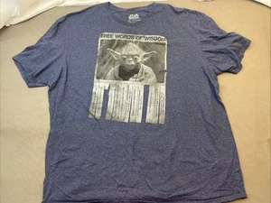 FIFTH SUN Herren Kurzarm Rundhals grau Erwachsene L Yoda Star Wars Jedi Baumwolle - Bild 1 von 4