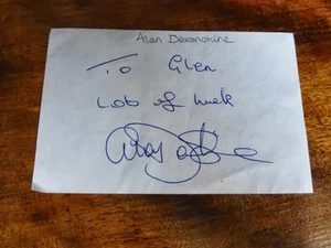 AUTOGRAMM von ALAN DEVONSHIRE - englischer FUSSBALLER Manager von BRAINTREE TOWN FC - Bild 1 von 1
