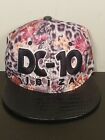 Dc-10 Ibiza Floral Print, Synthetic Leather Brim, Snap Back Cap Hat