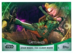 LATTS RAZZI "GREEN BASE CARD /99" WOMEN OF STAR WARS 2020