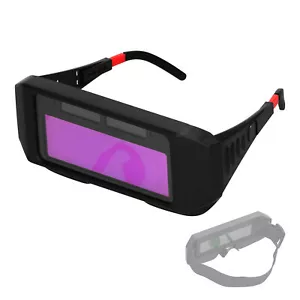 Solar Power Automatic Dimming Welding Glasses Welding Eyeglass Protective J4F0 - Picture 1 of 11