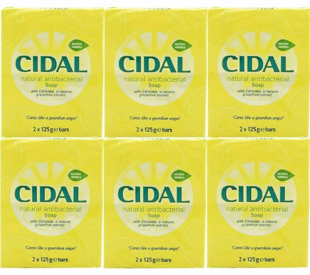 Cidal Natural Antibacterial Soap - 12x125g