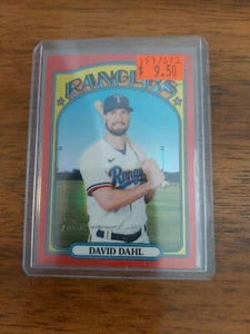 2021 Topps Heritage High Number Red Chrome David Dahl Card #710 (#159/372) - Picture 1 of 2