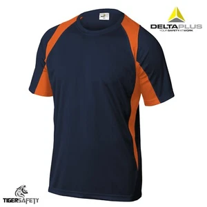 Delta Plus Panoply Bali Navy Blue Polyester Dri Fit Work T-Shirt Sport Tee Shirt