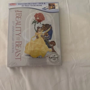 Beauty and the Beast 25th Edition (Blu-ray DVD) Target 32 Page Storybook NEW - Picture 1 of 2