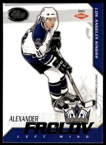 2002-03 PACIFIC CALDER SILVER Alexander Frolov -- Rookie /299 Los Angeles Kings