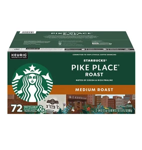 NUEVO café tostado medio Starbucks Pike Place 72 K tazas para cerveceros Keurig 2025 - Imagen 1 de 1