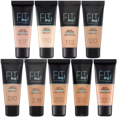 Maybelline Fit Me Matte & Porelless Foundation 30ml - WÄHLEN Sie Farbton - NEU versiegelt