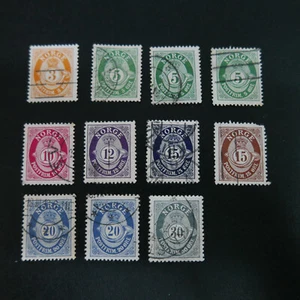 T3 NORVEGE lot 1910-20 format 16x20 YT n° 71 à 79 voir description - Imagen 1 de 1