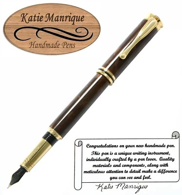 Pluma Estilográfica Centauri en Acrílico Visón y 10ct. Oro #231  Foto 1 de 4