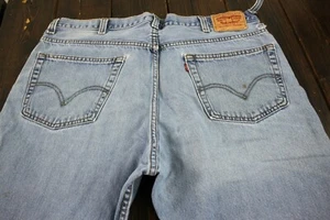Levi's 505 Men's 42 x 30 Regular Denim Jeans - Loose Loop, stain  #B061 - Picture 1 of 12