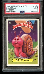 1986 Garbage Pail Kids Dale Snail #145a PSA 9 MINT Dead Centered New Slab - Picture 1 of 2