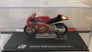 Die Cast “Aprilia Rsw125 Mirko Giansanti 2004” Moto Gp Scale 1/24 - Picture 1 of 1