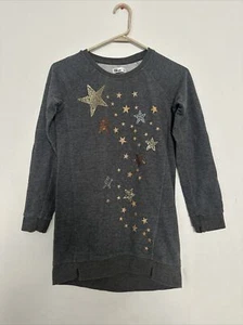EPIC THREADS Girl's Gray Long Sleeve Pullover Size M (8/10) with Stars - Picture 1 of 9