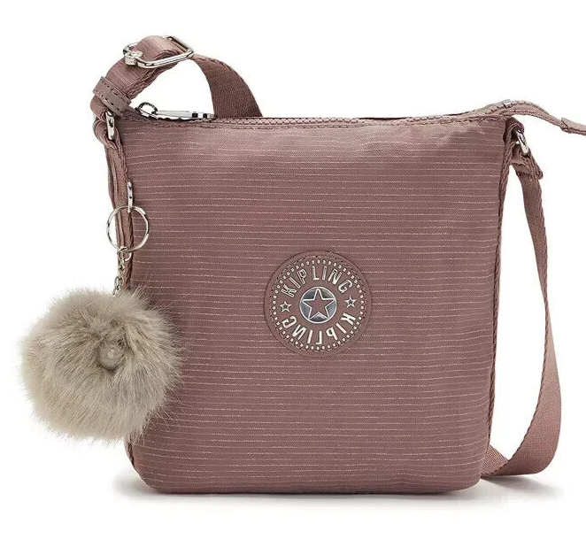 Kipling Girl's/Women's Mink Glam Shimmer Maria Crossbody Bag (KI1973) -