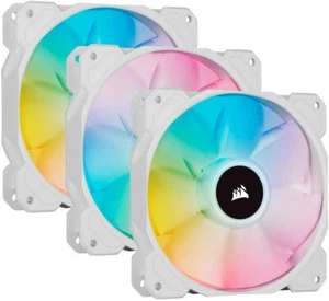 3 SP120 RGB ELITE Performance 120mm White PWM Fan 4Pin Power 4Pin RGB - Picture 1 of 6