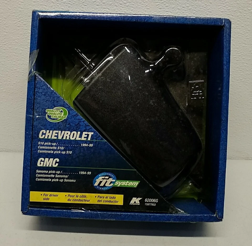 62006G Fit System Driver Side Mirror – Manual Black Replacement Exterior Mirror - Image 1 of 4